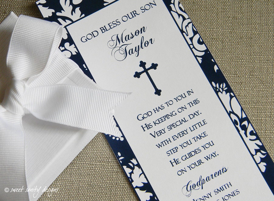 Printable Baptism Prayer Card // In His Keeping Poem