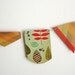 Mustard green paper garland vintage style