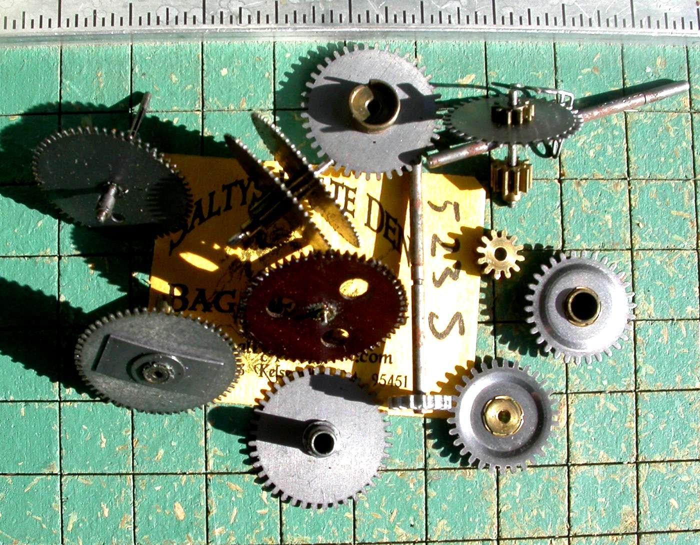 small metal gears maker robotics upcycle steampunk