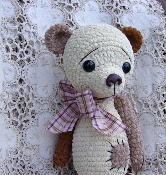 thread jointing teddy bear