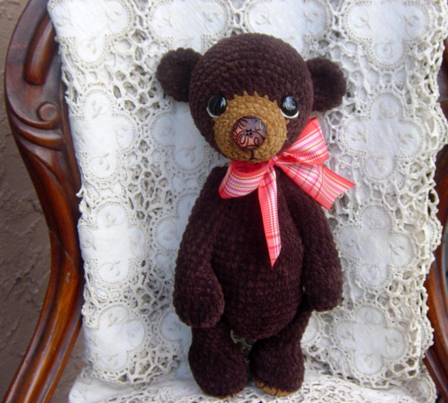 woolen thread teddy bear