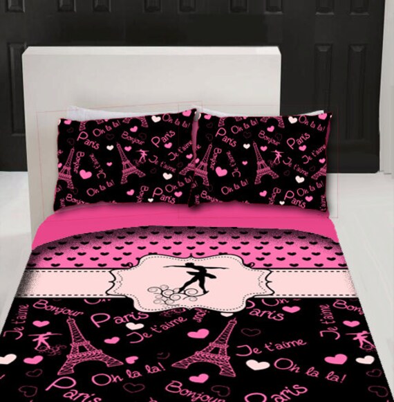 Bed Frame Parts >> Custom Duvet Cover Pink & Black Paris Dance Design by ... Bed Frame Parts >> Custom Duvet Cover Pink & Black Paris Dance Design by ...