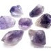 Four Amethyst Natural Crystal Tips