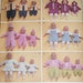 UNCUT, Simplicity 3572, Baby Doll Clothes in 3 Sizes, 12-14 in., 16-18 in., 20-22 in., Shirt, Skirt, Jacket, Tights, Dress, Overalls, Hat