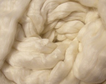 Roving - Merino/Bamboo/Tussah Silk Roving, Merino Roving, Bamboo Roving, Silk Roving, Spinning Wool, Felting Wool - 8oz