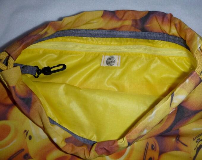 Block Heads Backpack/tote Cotton-Linen Canvas (last of print) Custom Print