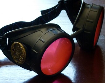 Steampunk goggles glasses Time Travel Crazy Scientist's Oculo-Vision Tool welding cyber punk biker gothic rave-owp