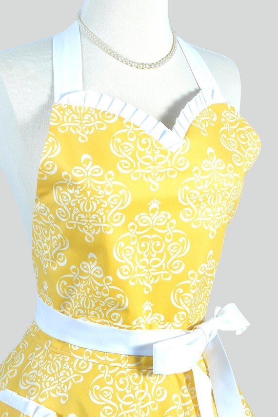 Sweetheart Retro Apron Sexy Flirty Womens Apron In Taza