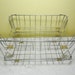Vintage Wire File Basket Office In Out Mail Desk Organizer 2