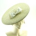 Sage Green Saucer Hat for Women - Vintage Style Boater Hat