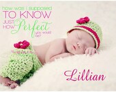Baby photo prop newborn crochet baby pants and hat longies photo prop you pick the colors and size