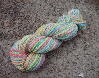 Spring Hatchling Handspun Hand Dyed Merino Wool Yarn