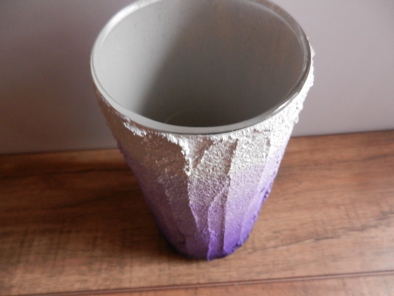 Ombre Purple Vase / lilac flower vase / dusty pastel purple