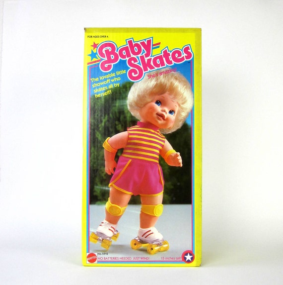 Reduced / Mattel Baby Skates Doll 1982 by AttysSproutVintage