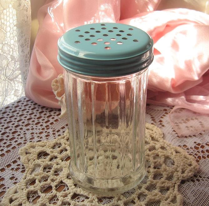 Shabby Chic Rustic Robins Egg Blue Spice Shaker