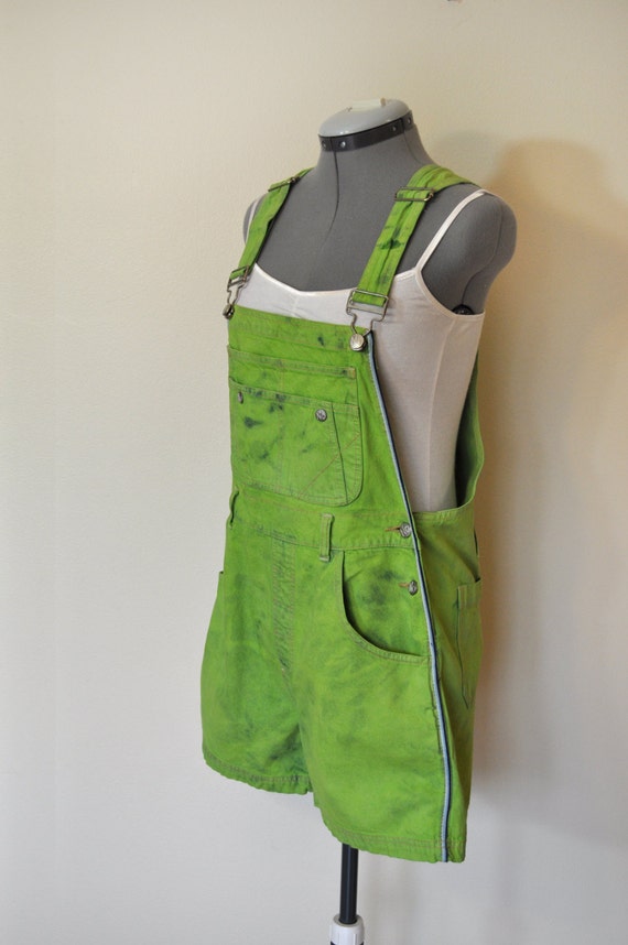 neon green overalls