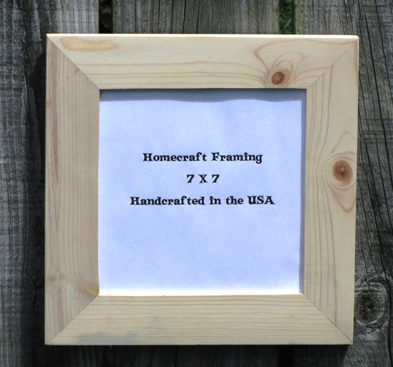 7X7 Picture Frame Unfinished Wedding Frame by homecraftframing