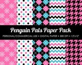 Penguin Pal (Pink) Printable Paper Pack - For Commercial or Personal Use Il_170x135