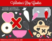 Valentine's Day Cookie Clipart - Digital Clip Art Graphics for Personal or Commercial Use Il_170x135