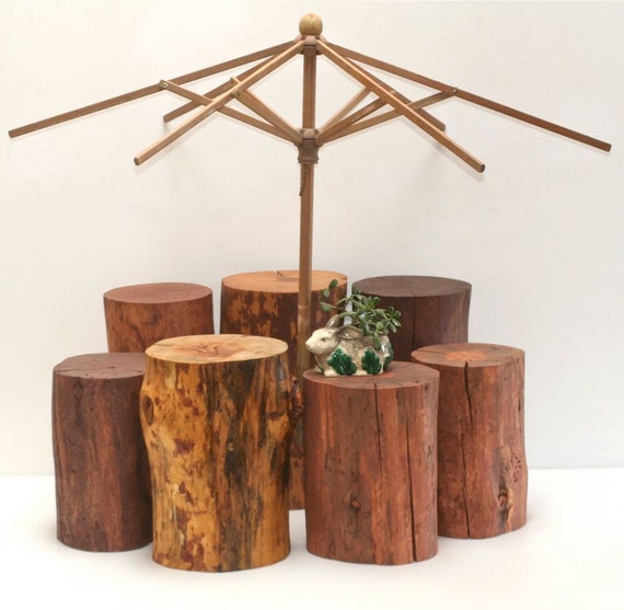 stump stools outdoor