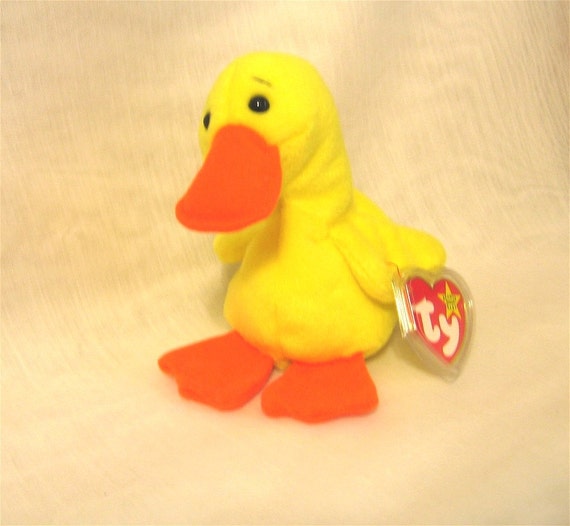 TY Beanie Baby Quackers the Duck 165 by BKattictreasures on Etsy