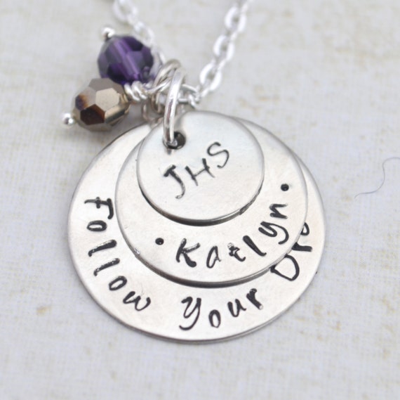 Items similar to Personalized Graduation Necklace, Senior ...