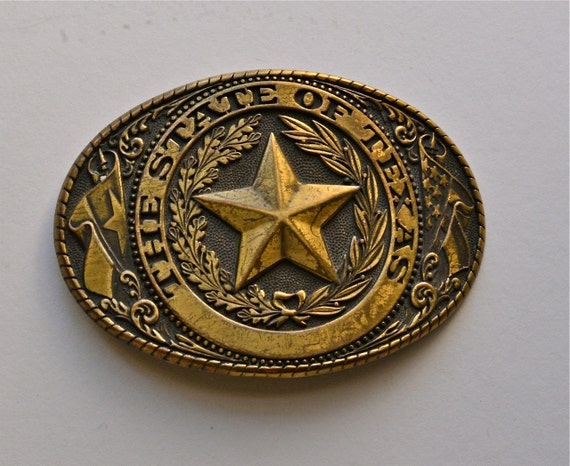 Great Big Vintage Texas Belt Buckle By Violasvintages On Etsy