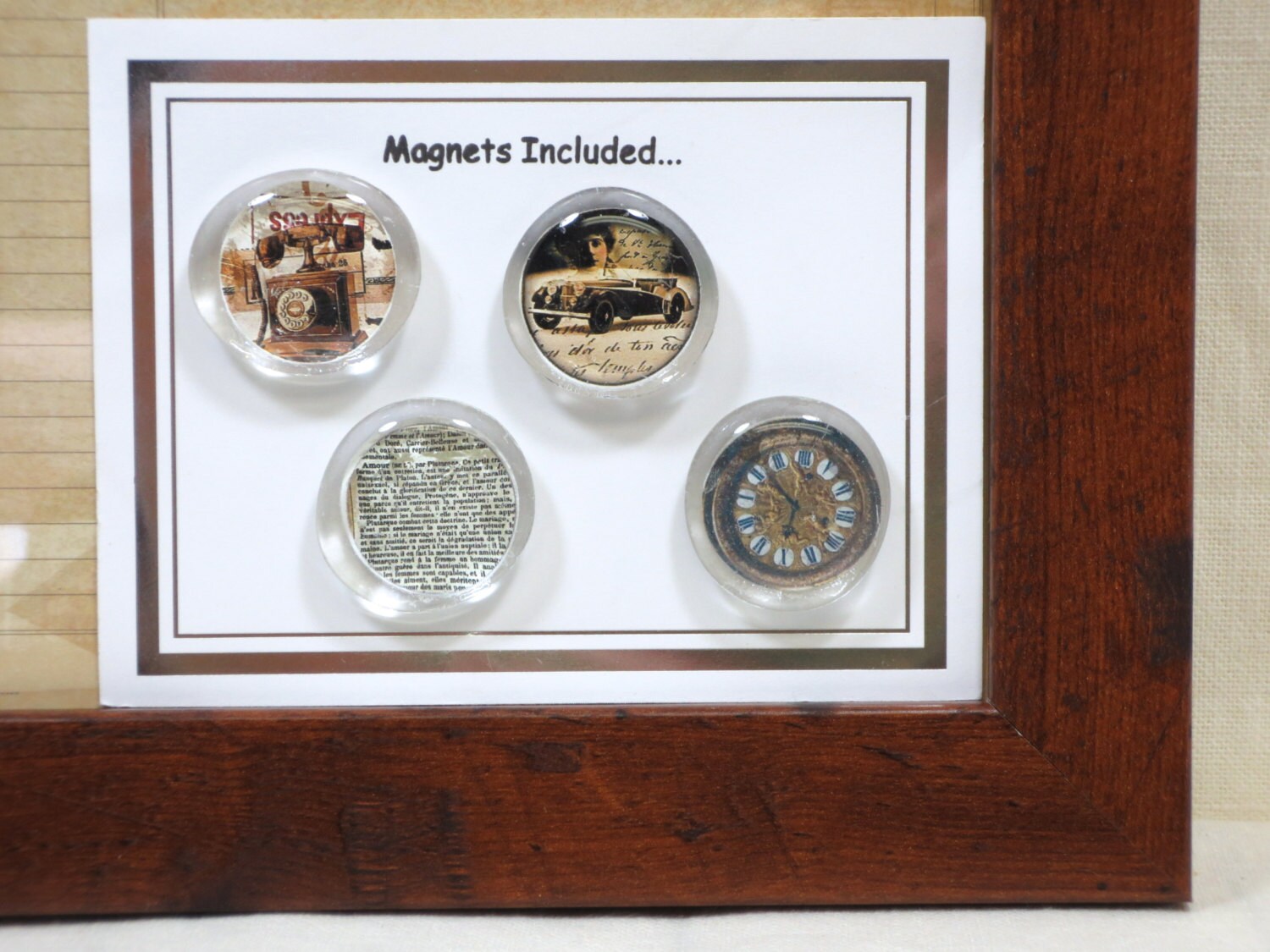 Memo Board and Dry Erase Board Framed