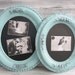 SHABBY CHIC CHALKBOARDS Antique Framed Pair of Magnetic Chalkboards Wedding Teal Blue Framed Chalk board Blackboard