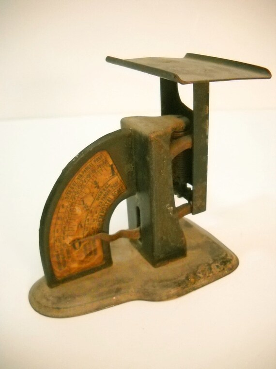 Antique Postal Scale The Gem Vintage Post Office by wallstantiques