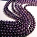 Amethyst - 10 mm round beads -1 full strand - 38 beads -
