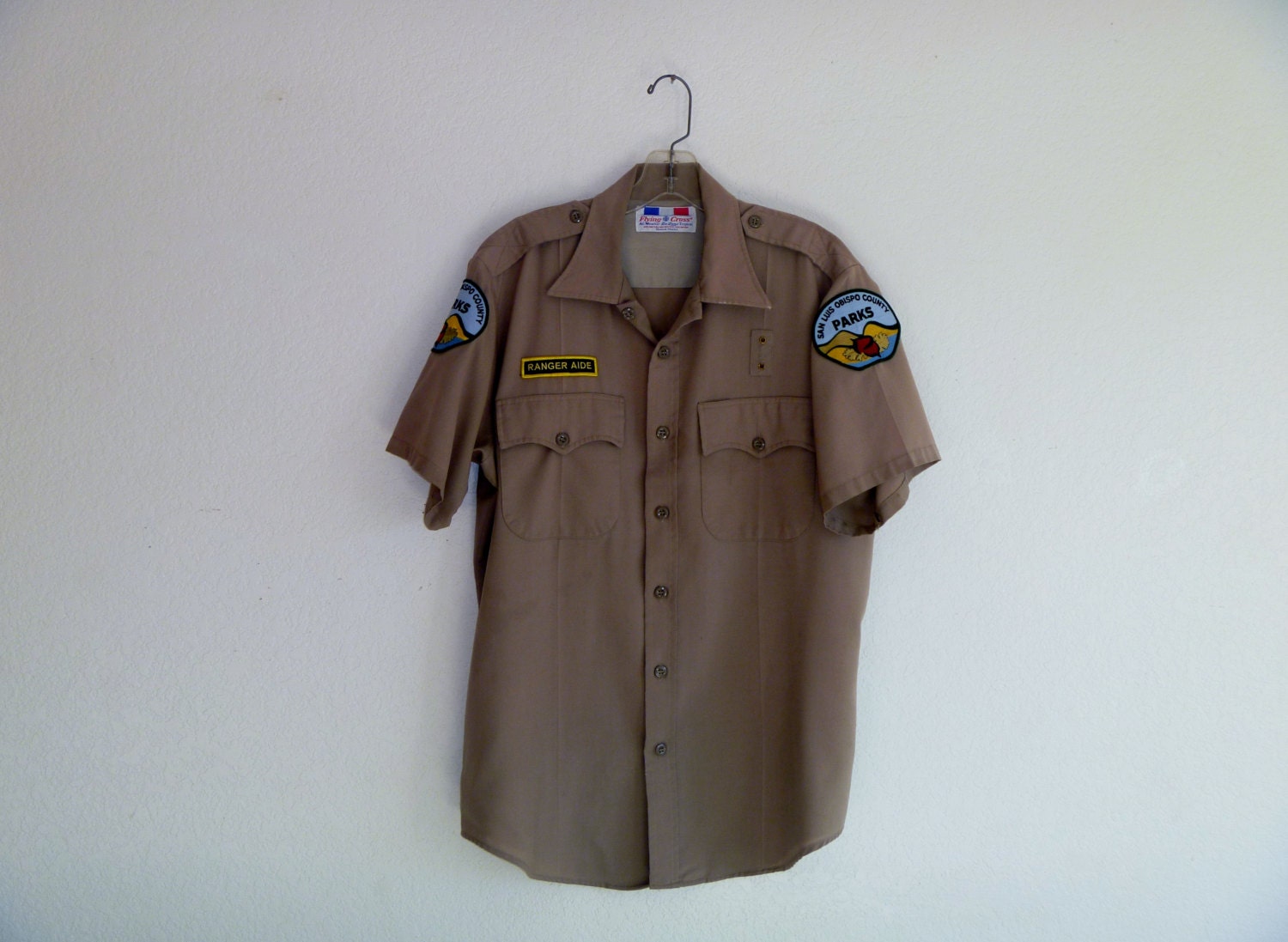Vintage 70's Park Ranger Uniform Shirt with San Luis