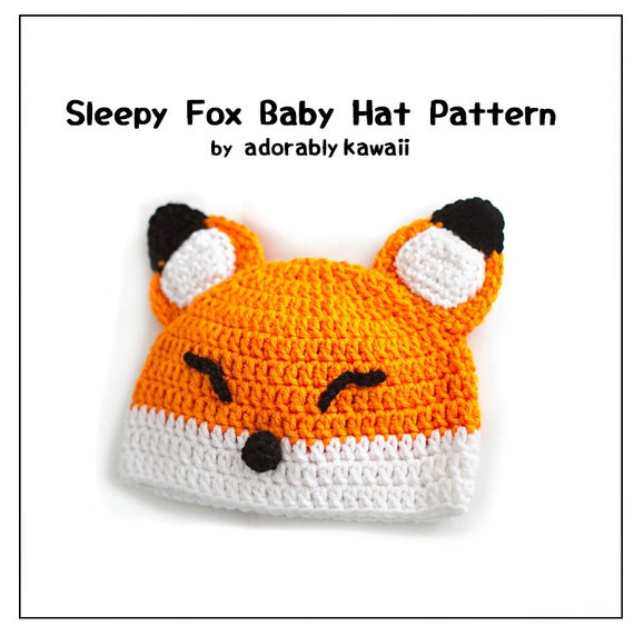 animal crochet hat pattern Animal Pattern, Fox Baby Hat Hat, Fox Baby Cute Baby Beanie, Crochet