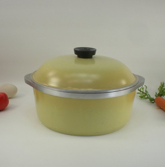 Club Aluminum 4 Qt Dutch Oven Pot Lid Harvest Gold Yellow
