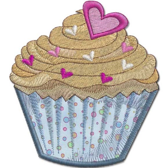 Cupcake hearts machine embroidery designs by embroidershoppe Cupcake hearts machine embroidery designs by embroidershoppe