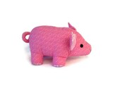 Hot Pink PIG Stuffed Animal Toy - Ready to Ship
