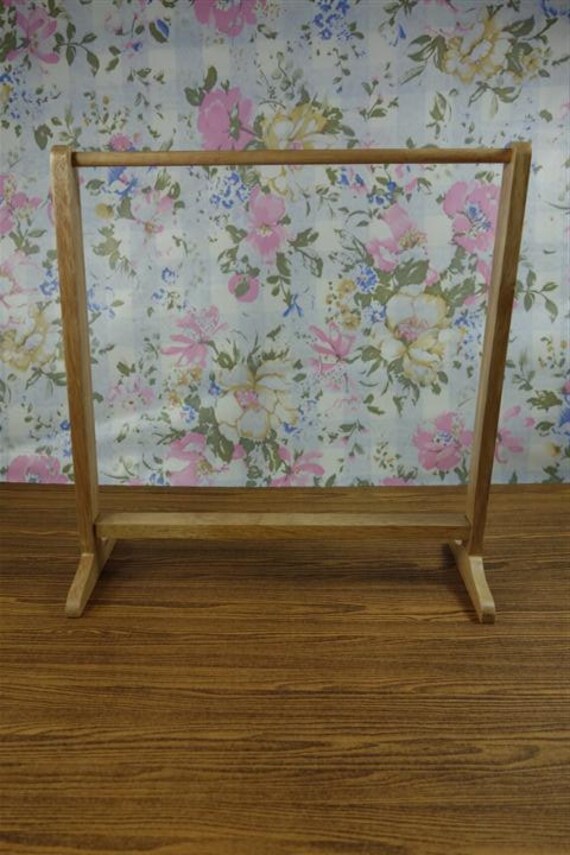Handmade wood cloth rack stand Miniature for doll clothes