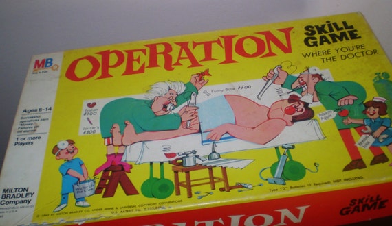 SALE Vintage 1965 Operation Game 4545 With Smoking Doctor