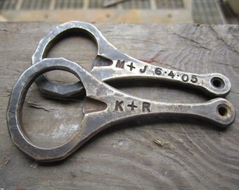 Forged Bronze Bottle opener 8th anniversary