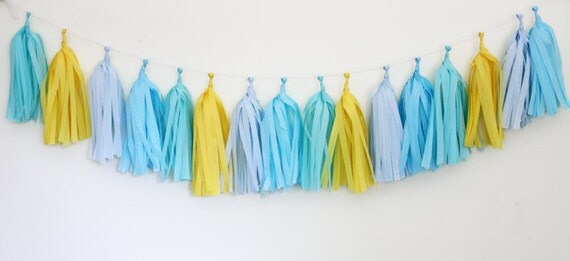 Tissue Tassel Garland Kit - Poolside Il_570xn