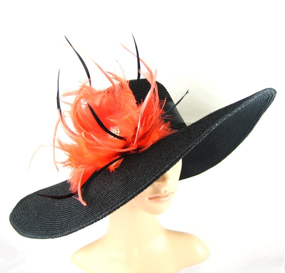  BLACK  Derby Hat  Wedding  Hat  Dress  Hat  Church Hat  Kentucky
