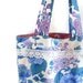 Vintage Fabric Shopper / Tote Bag 70s Pink and Blue Floral