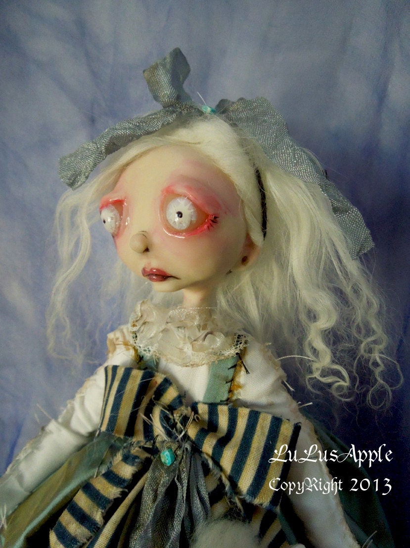 Alice Art  Doll  Gothic Creepy Sad  doll  OOAK