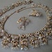 RESERVED for Patricia- Vintage Juliana Necklace Bracelet - AB Rhinestone and Crystal dangles beautiful champagne bridal wedding Jewelry sets