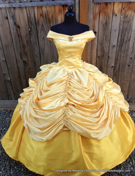 Belle Beauty and the Beast Adult Costume Gown by BbeautyDesigns