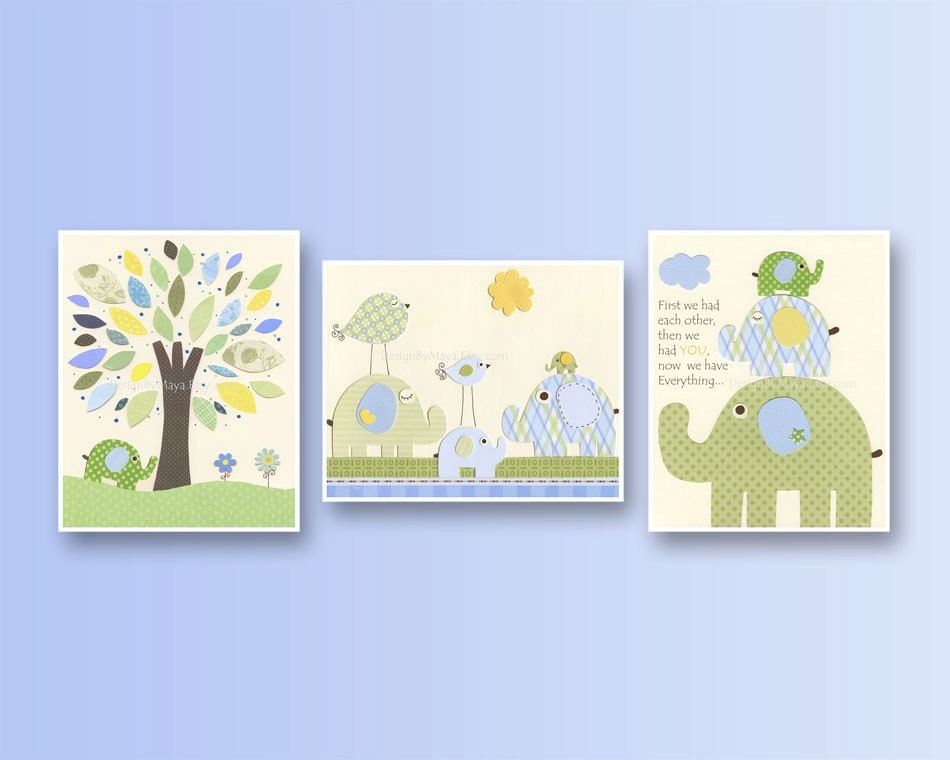 Baby boy Nursery wall Decor Children Art print Eli baby
