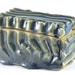 Handcarved Ceramic Trinket Box Blue Green Jewellery Box