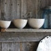 Mini Nesting Bowls - White Shino set of 3 - Pottery Bowls - Stacking bowls