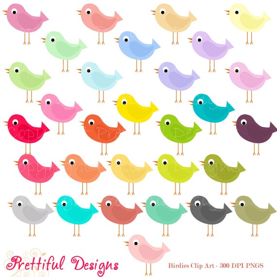 Clip Art Bird Clip Art Scrapbooking Invitations Paper Goods Card Making (566) Il_570xn