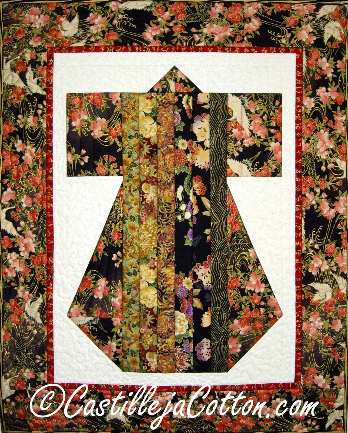 Japanese Kimono Quilt ePattern 400025 Asia by castillejacotton